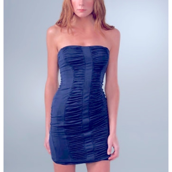 Rachel Pally Strapless Ruched Dress in Blue 💙 - Picture 3 of 11